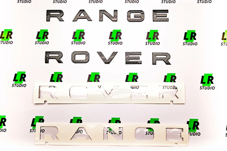 Буквы Range Rover карбон